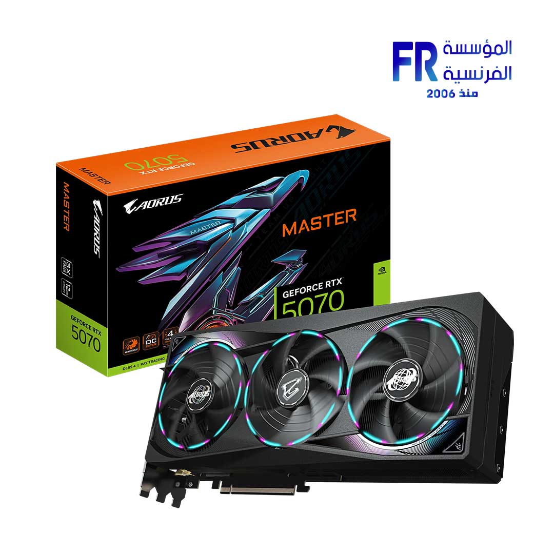 Gigabyte AORUS GeForce RTX 5070 Master 12Gb GDDR7 Graphic Card Alfrensia