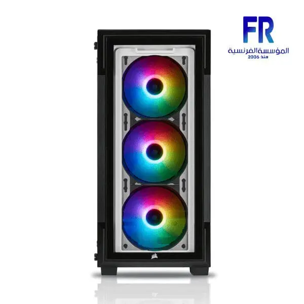 CORSAIR ICUE 220T RGB FRONT GLASS EDITION WHITE MID TOWER CASE