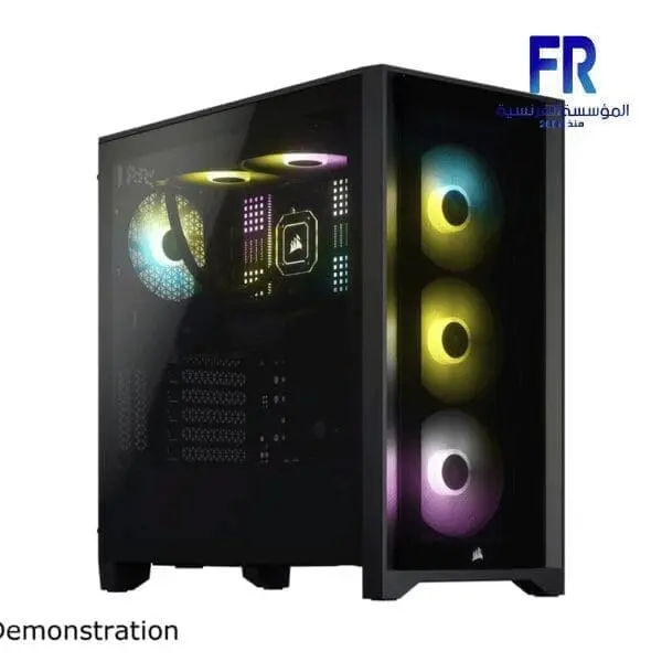 CORSAIR ICUE 4000X RGB TEMPERED GLASS BLACK MID TOWER CASE