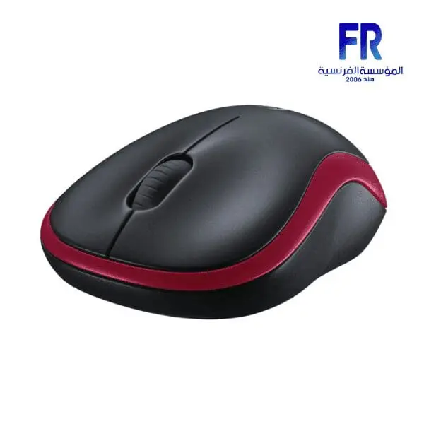 LOGITECH M185 RED WIRELESS MOUSE