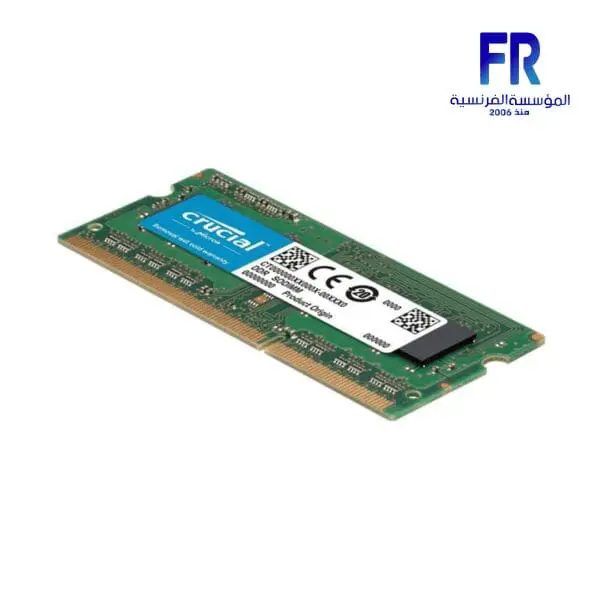 CRUCIAL 8GB DDR3 1600MHZ SODIMM LAPTOP MEMORY