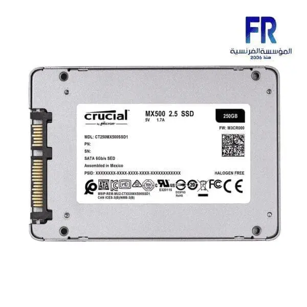 CRUCIAL MX500 250GB INTERNAL SOILD STATE DRIVE