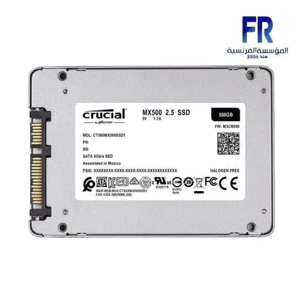 CRUCIAL MX500 500GB INTERNAL SOILD STATE DRIVE