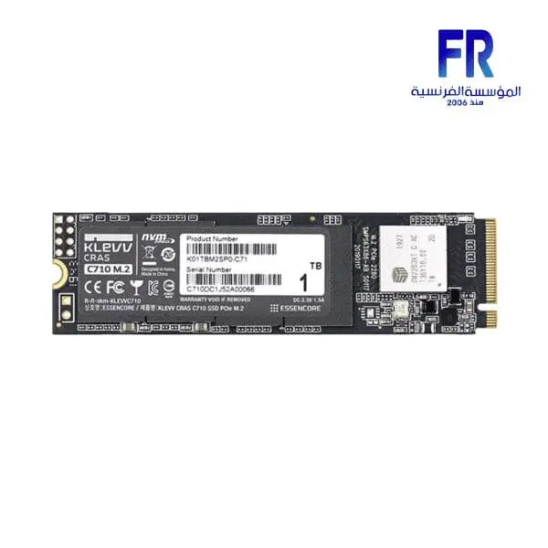 KLEVV CRAS C710 1TB M2 NVME INTERNAL SOILD STATE DRIVE