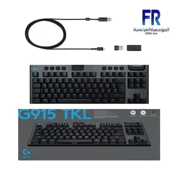 LOGITECH G915 TKL BLACK WIRELESS GAMING KEYBOARD