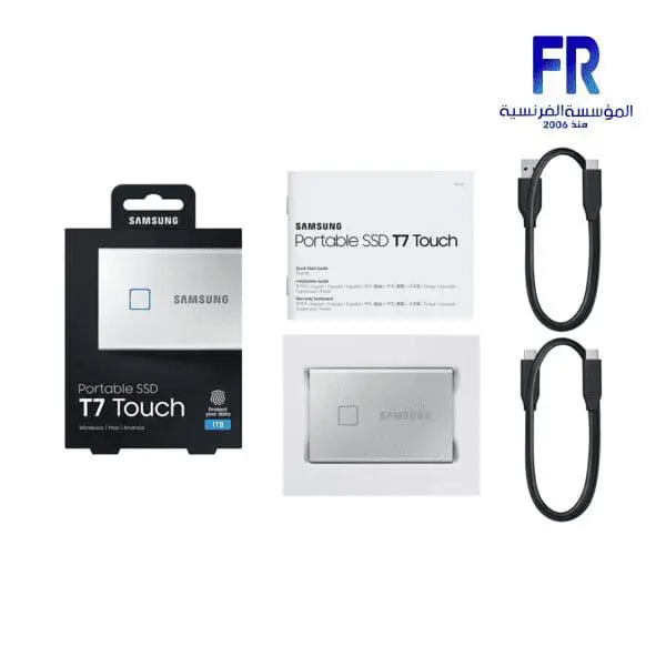 SAMSUNG T7 Touch 500GB SILVER EXTERNAL SOILD STATE DRIVE