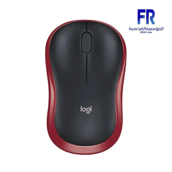 LOGITECH M185 BLACK RED WIRELESS MOUSE