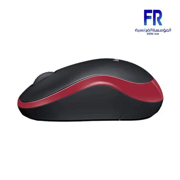 LOGITECH M185 BLACK RED WIRELESS MOUSE