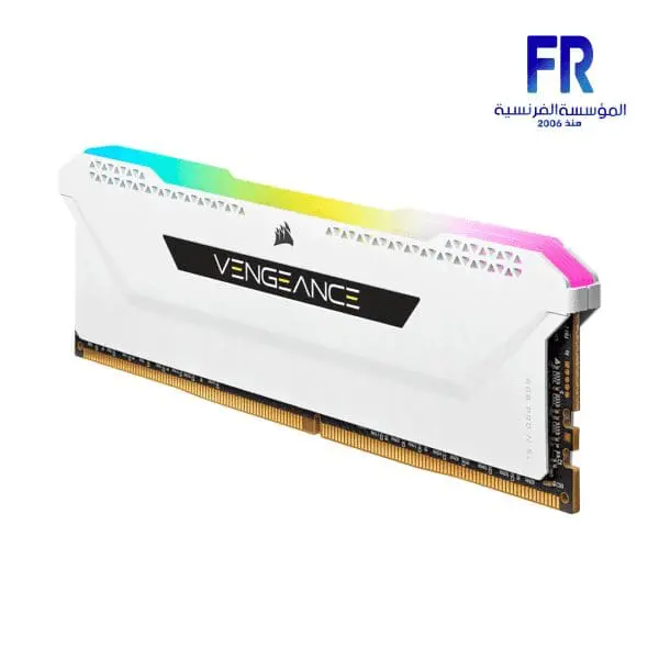 CORSAIR VENGEANCE WHITE RGB PRO 32GB (2X16GB) DDR4 3200MHZ DESKTOP MEMORY