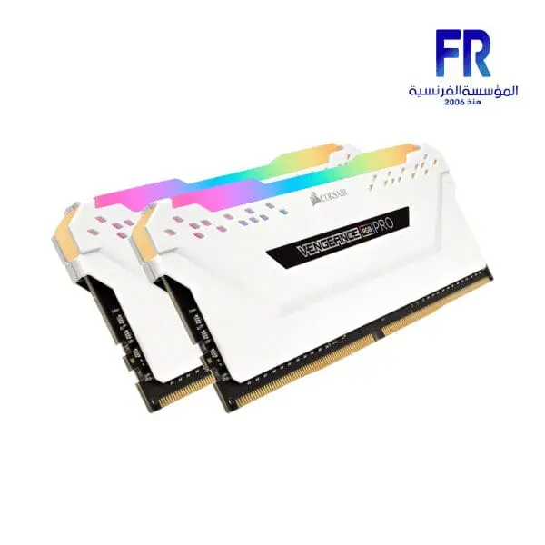 CORSAIR VENGEANCE WHITE RGB PRO 32GB (2X16GB) DDR4 3200MHZ DESKTOP MEMORY