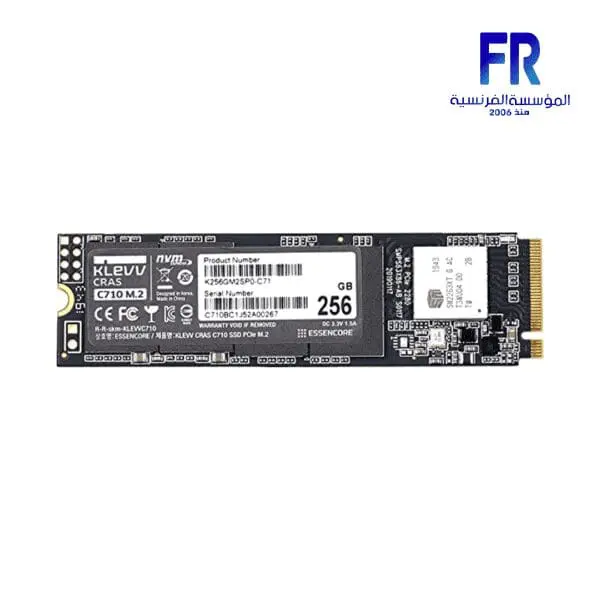 KLEVV CRAS C710 256GB M2 NVME INTERNAL SOILD STATE DRIVE