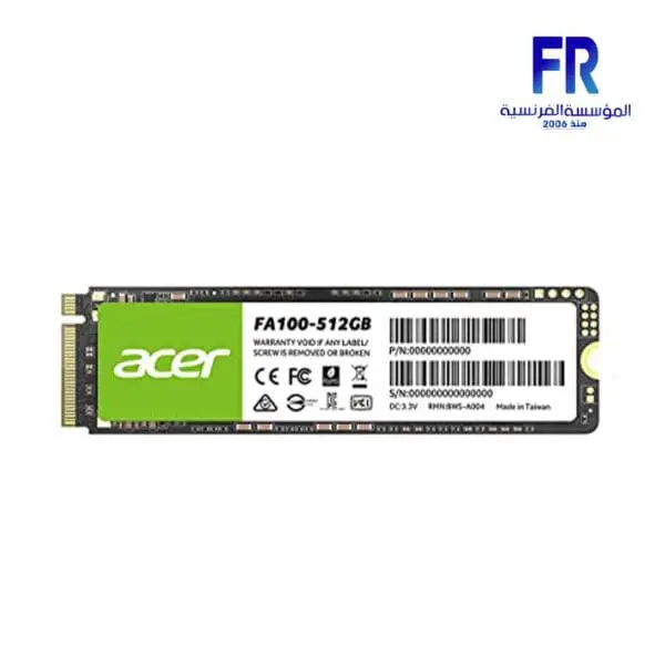 ACER FA100 512GB M2 NVME INTERNAL SOILD STATE Drive