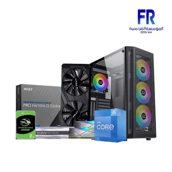 FR WEEKEND 422023B OFFER I5-12400F H610 16GB 480GB NVME SSD 2TB HDD RTX3050 MASTERX GAMING BUILD