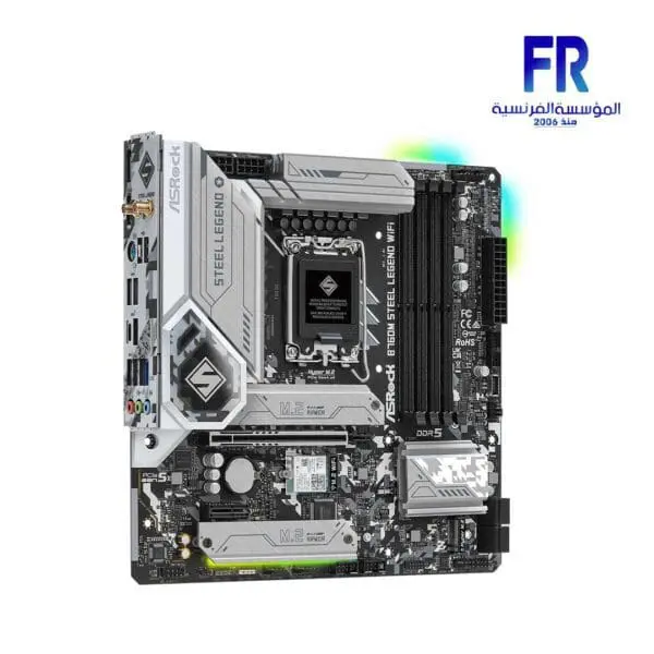 ⁦Asrock B760M Steel Legend Wifi DDR5 Motherboard⁩ - الصورة ⁦5⁩