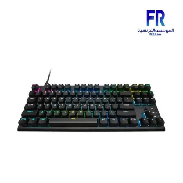 Corsair K60 Pro Tkl RGB Tenkeyless Optical Opx Switch Arabic Mechanical Gaming Keyboard - Image 2