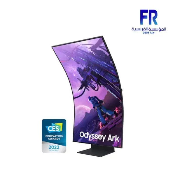 ⁦Samsung Odyssey Ark S55BG970NU 55 Inch 165Hz 1Ms GTG 4K UHD Quantum Mini LED VA Smart Curved Gaming Monitor⁩ - الصورة ⁦3⁩