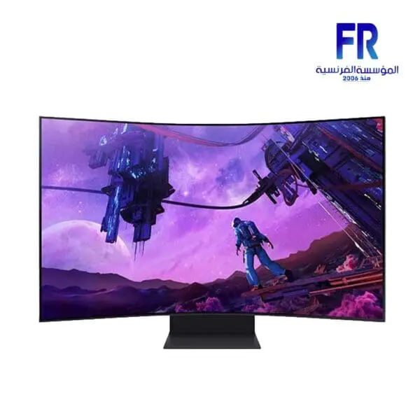 Samsung Odyssey Ark S55BG970NU 55 Inch 165Hz 1Ms GTG 4K UHD Quantum Mini LED VA Smart Curved Gaming Monitor