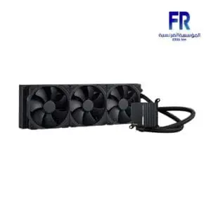 Asus ProArt LC 420 with illuminated system status meter and three Noctua NF-A14 industrialPPC-2000 PWM 140mm radiator fans Aio Liquid Cpu Cooler