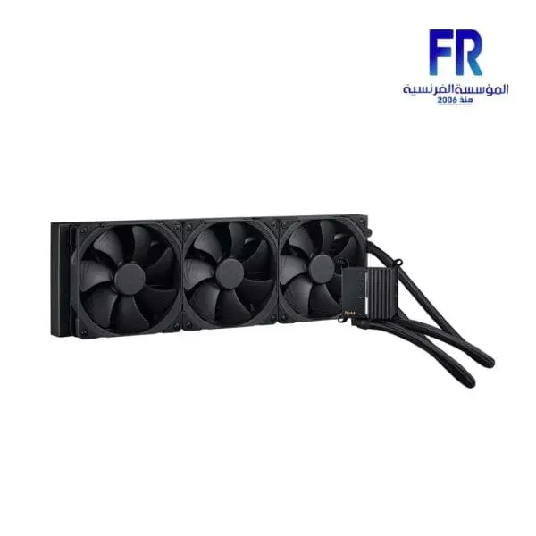 Asus ProArt LC 420 with illuminated system status meter and three Noctua NF-A14 industrialPPC-2000 PWM 140mm radiator fans Aio Liquid Cpu Cooler