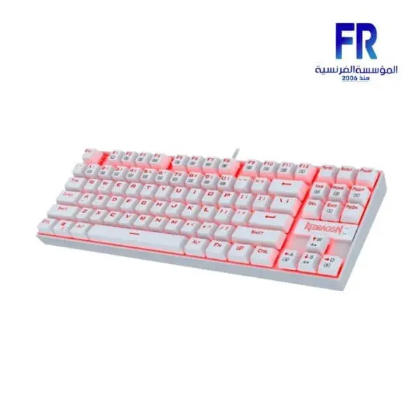 Redragon Kumara K552 Single Light Red Switch White Wired Mechanical Gaming Keyboard