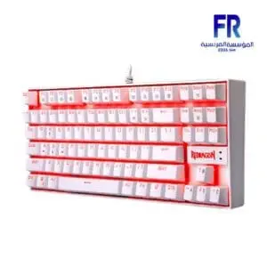 Redragon Kumara K552 Single Light Red Switch White Wired Mechanical Gaming Keyboard