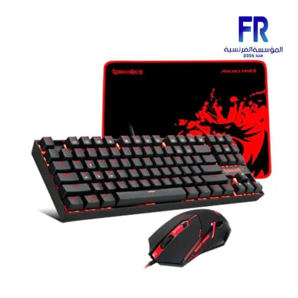 Redragon K552 BA 3 IN 1 Keyboard - Mouse - Mouse Pad Wired Gaming Essentials