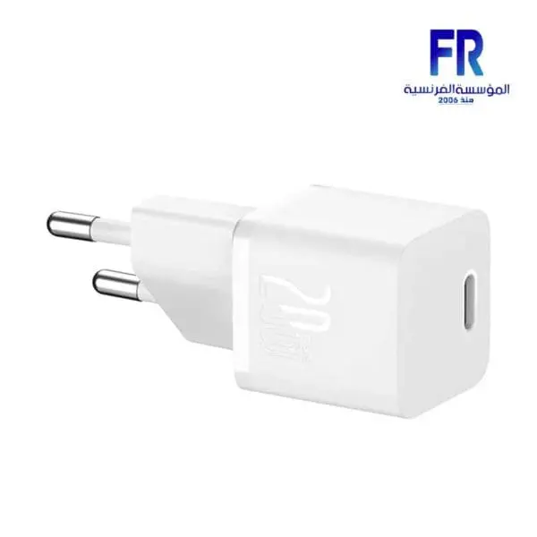 Baseus GaN5 mini 1C 20W EU White Fast Charger