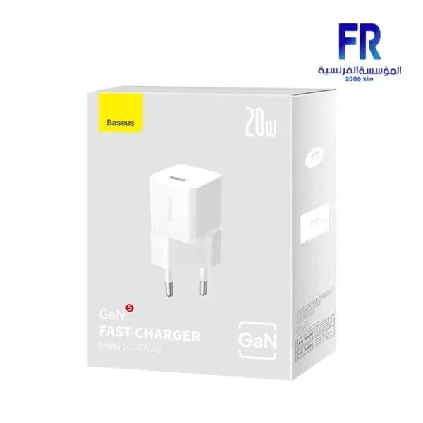 Baseus GaN5 mini 1C 20W EU White Fast Charger