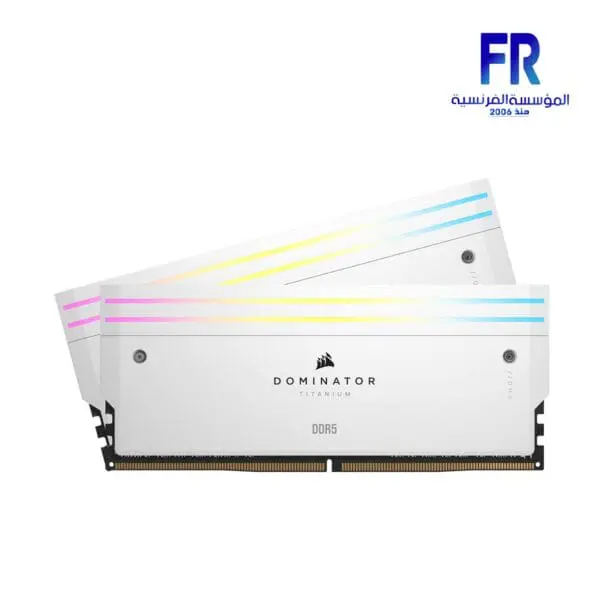 Corsair Dominator Titanium RGB 96Gb (2 X 48Gb) DDR5 6600Mhz White Desktop Memory