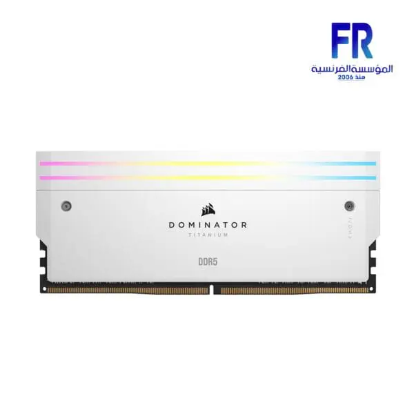 Corsair Dominator Titanium RGB 96Gb (2 X 48Gb) DDR5 6600Mhz White Desktop Memory