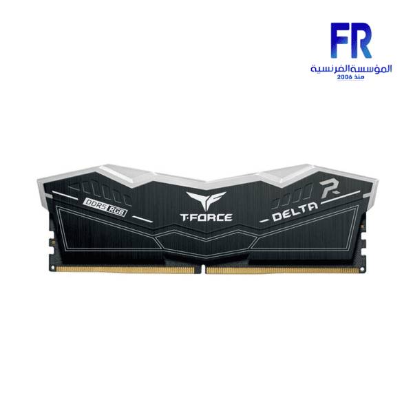 Team Group T Force Delta RGB 64Gb (2 X 32Gb) DDR5 6000Mhz CL38 Black Desktop Memory