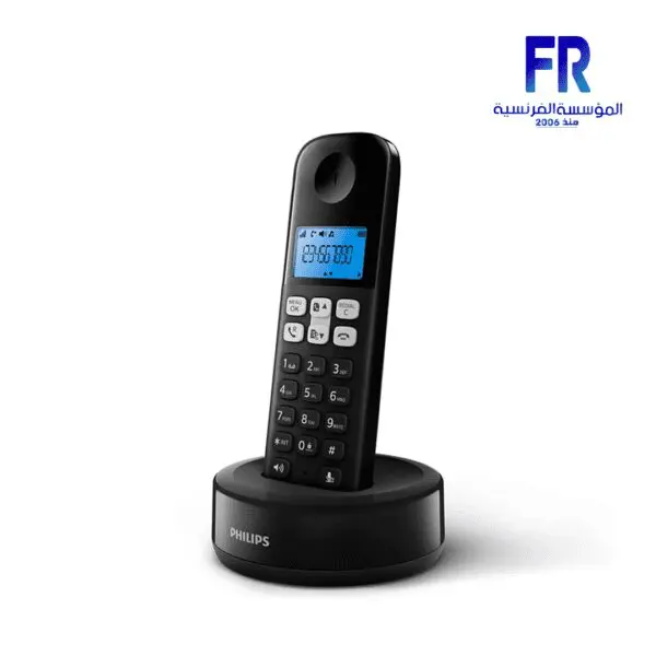 PhiliPS D1611B/63 Cordless phone Black telephone