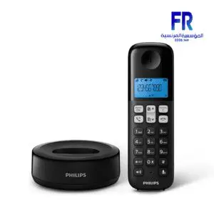 PhiliPS D1611B/63 Cordless phone Black telephone