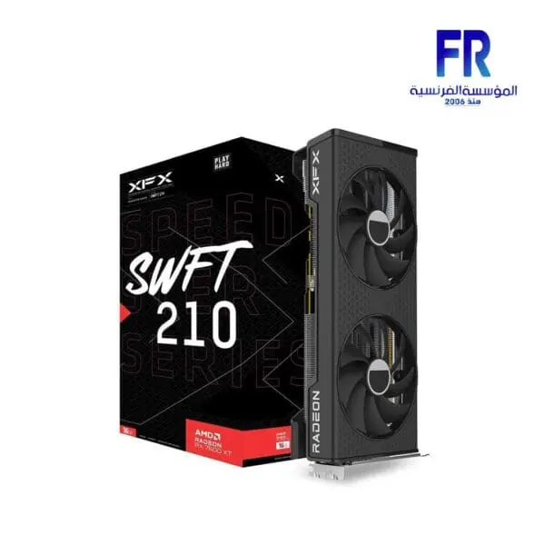 XFX Speedster SWFT 210 Radeon RX 7600 XT 16GB GDDR6 128bit Graphic Card