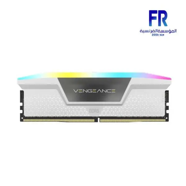 Corsair Vengeance RGB 64Gb (2X32Gb) DDR5 6400Mhz CL32 White Desktop Memory