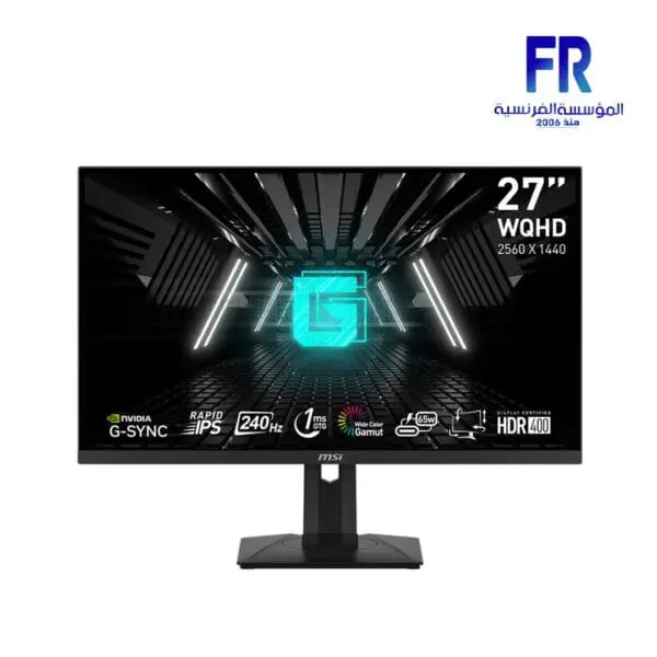 MSI G274QPX 27Inch 240Hz 1Ms 2K Rapid IPS Esports Gaming Monitor