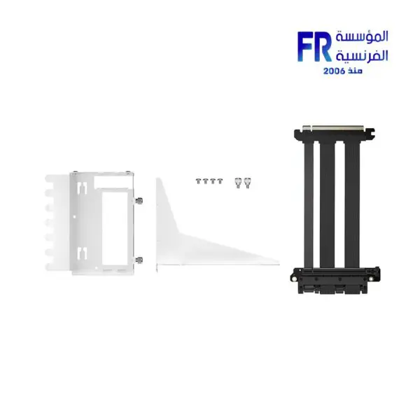 Fractal Design Flex 2 Pcie 4.0 White Vertical Gpu Riser Bracket