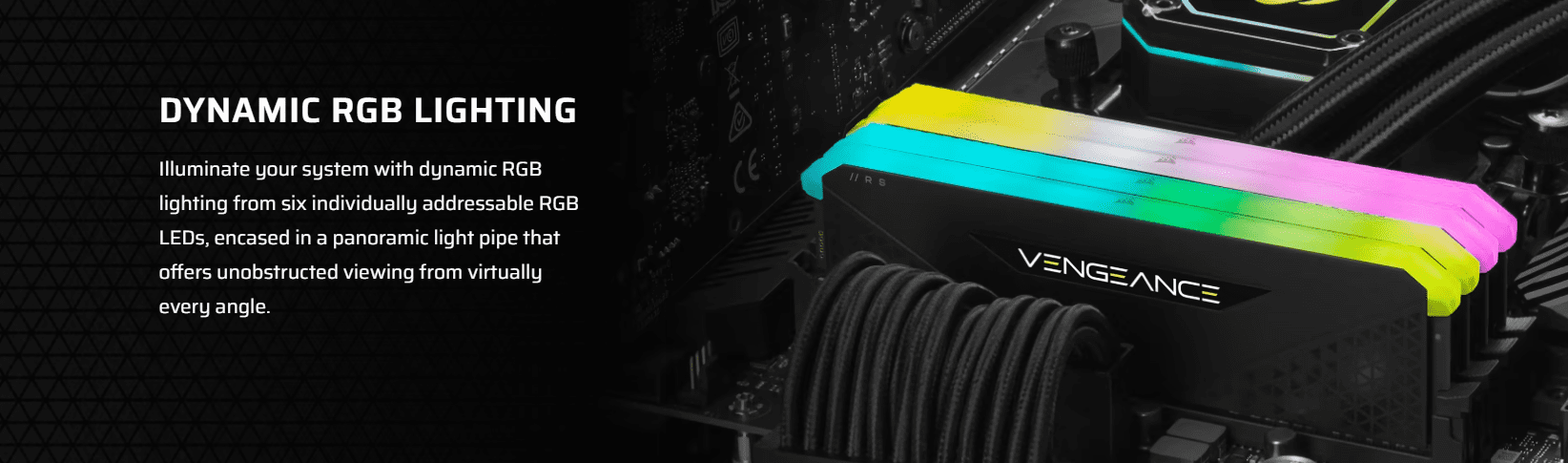 Corsair Vengeance RGB RS 64Gb (2X32Gb) DDR4 3200Mhz Desktop Memory