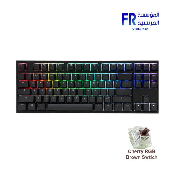 Ducky One 2 TKL Brown switch Arabic Wired Mechanical Gaming Keyboard