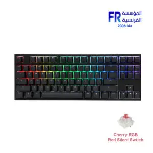 Ducky One 2 TKL Silent red switch Arabic Wired Mechanical Gaming Keyboard