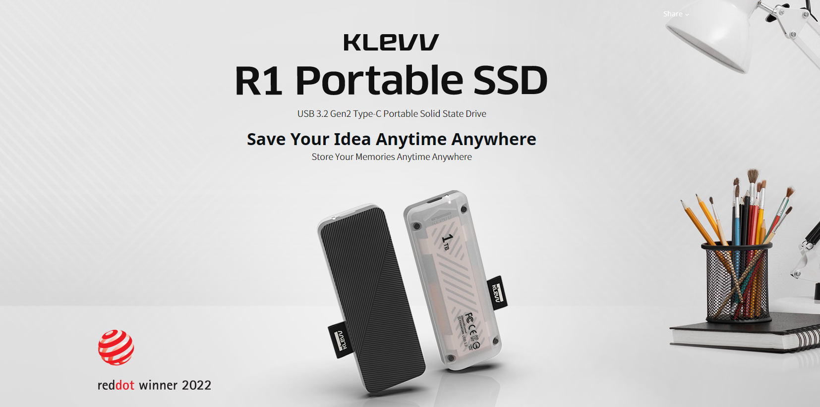 Klevv R1 500GB External Solid State Drive SSD