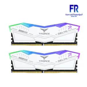 Team Group T-Force Delta RGB 32Gb (2 X 16Gb) DDR5 6000Mhz CL38 White Desktop Memory