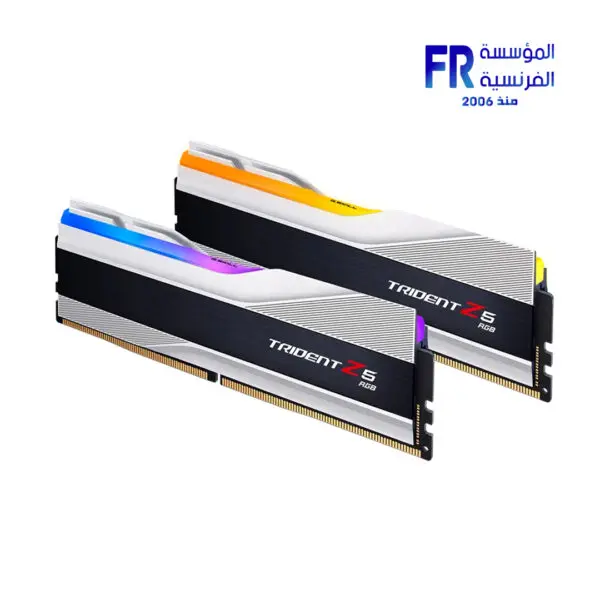 G Skill Trident Z5 RGB 32Gb ( 2X16Gb ) DDR5 6400Mhz CL32 INTEL XMP White Desktop Memory