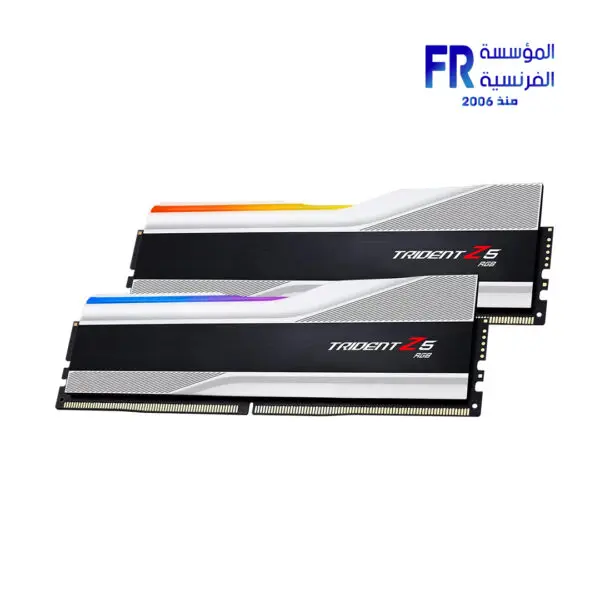 G Skill Trident Z5 RGB 32Gb ( 2X16Gb ) DDR5 6400Mhz CL32 INTEL XMP White Desktop Memory