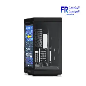 HYTE Y70 touch infinite Included Touchscreen 14.9Inch 2.5k 60 Hz IPS And Luxury PCIE 4.0 Riser Cable Black Mid Tower Case