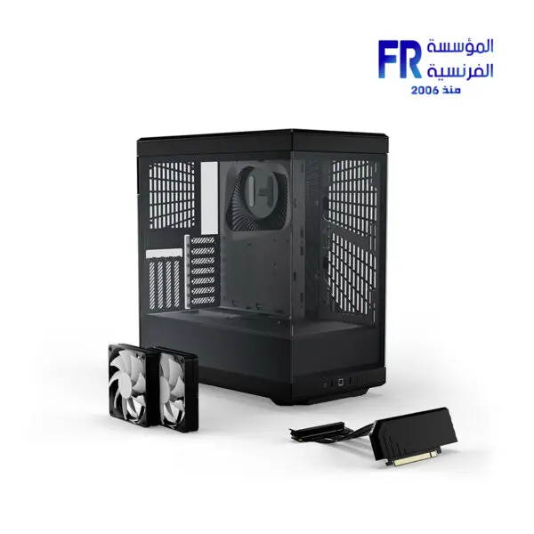 HYTE Y40 Modern Aesthetic 2 Fans Included Luxury PCIE 4.0 Riser Cable Black Mid Tower Case