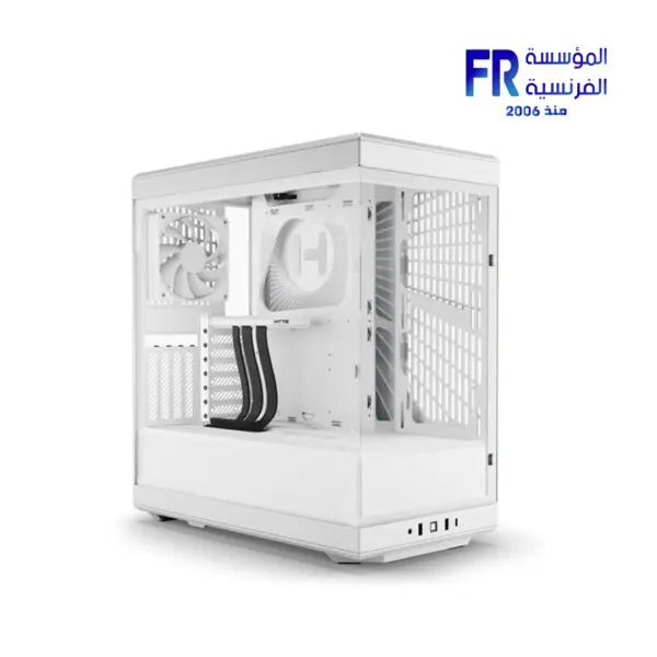 HYTE Y40 Modern Aesthetic 2 Fans Included Luxury PCIE 4.0 Riser Cable White Mid Tower Case