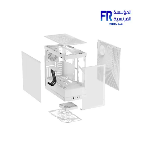 HYTE Y40 Modern Aesthetic 2 Fans Included Luxury PCIE 4.0 Riser Cable White Mid Tower Case