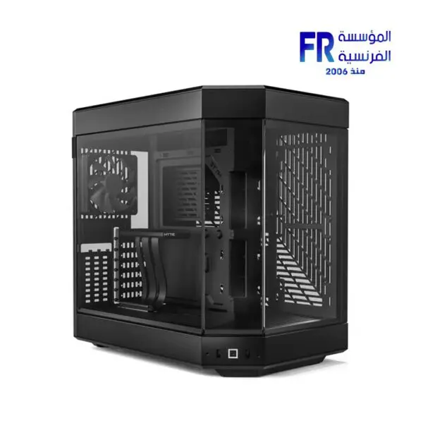 HYTE Y60 Modern Aesthetic 3 FE12 Fans Included PCIE 4.0 Riser Cable Black Mid Tower Case