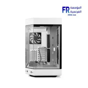 HYTE Y60 Modern Aesthetic 3 FE12 Fans Included PCIE 4.0 Riser Cable White Mid Tower Case